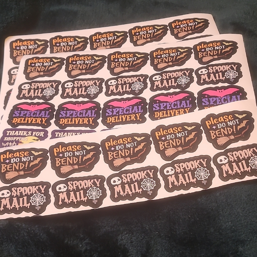 50 Ct  Halloween Themed Sticker Set - Picture 2 of 7